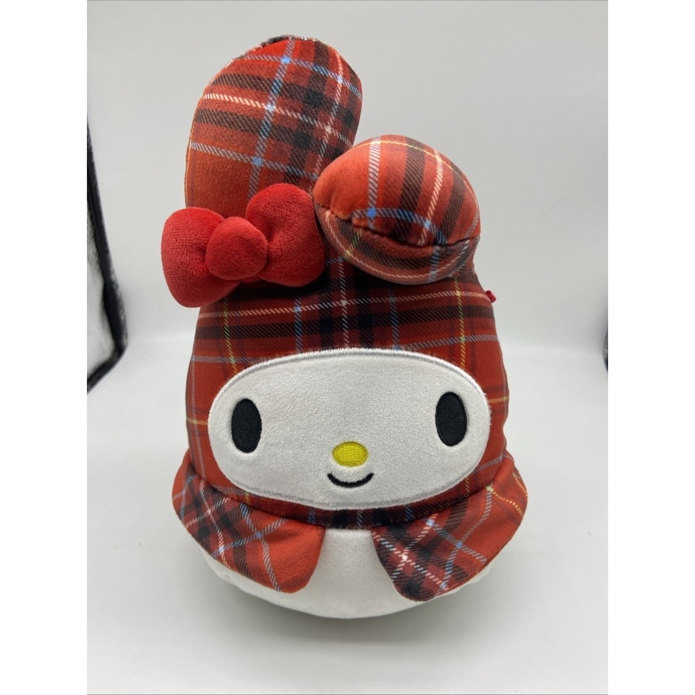 Squishmallow Sanrio My Melody Red Plaid Holiday Plush 8 Inch Kellytoy 2023